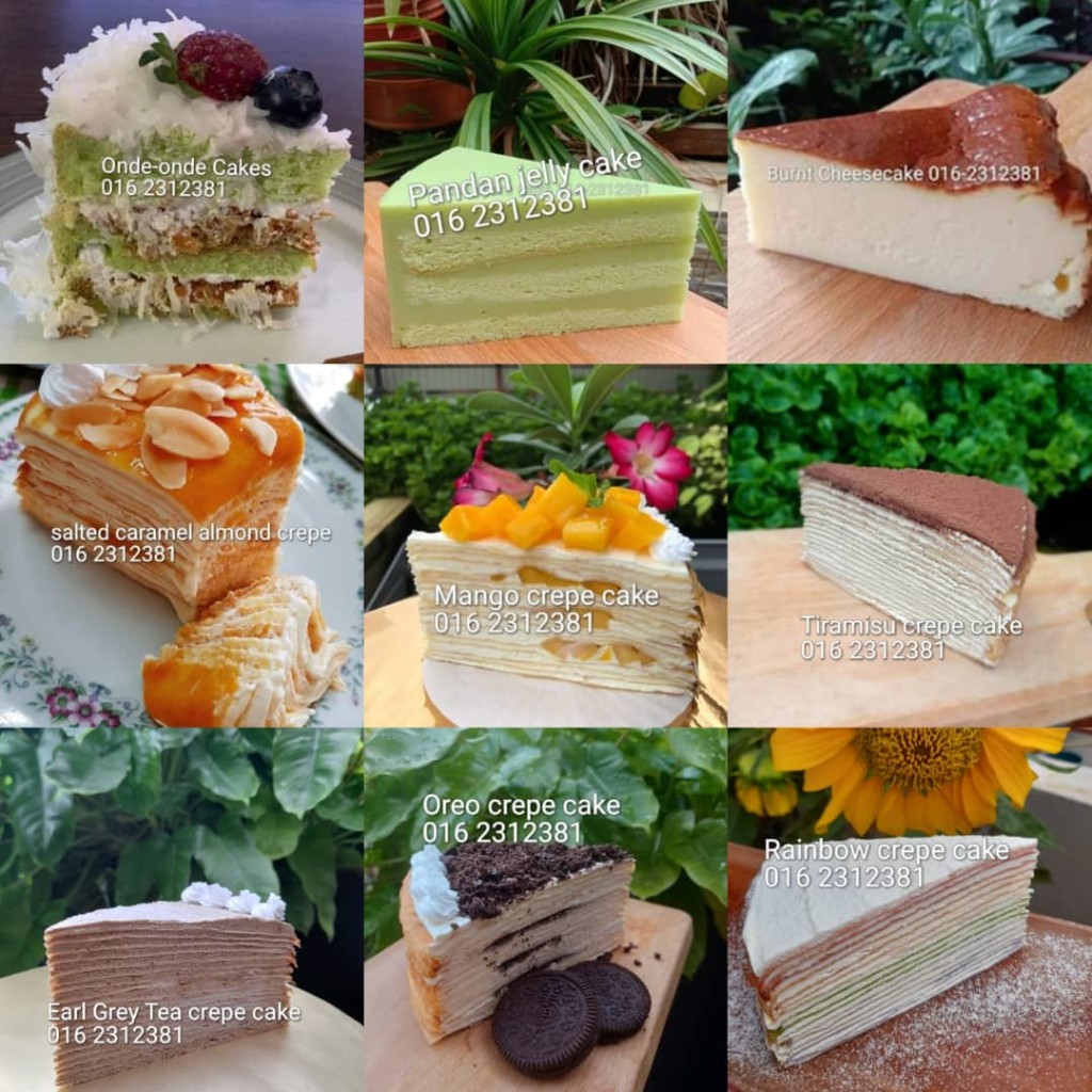 Assortment of layer cakes